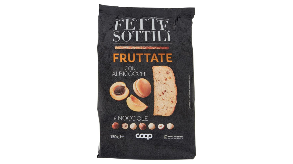 Fette Sottili Fruttate Con Albicocche E Nocciole 150 G