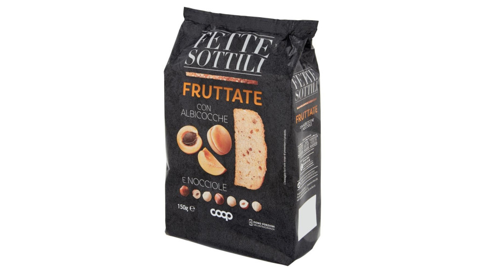 Fette Sottili Fruttate Con Albicocche E Nocciole 150 G