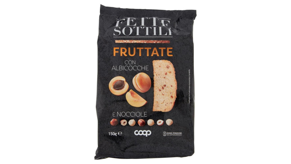 Fette Sottili Fruttate Con Albicocche E Nocciole 150 G