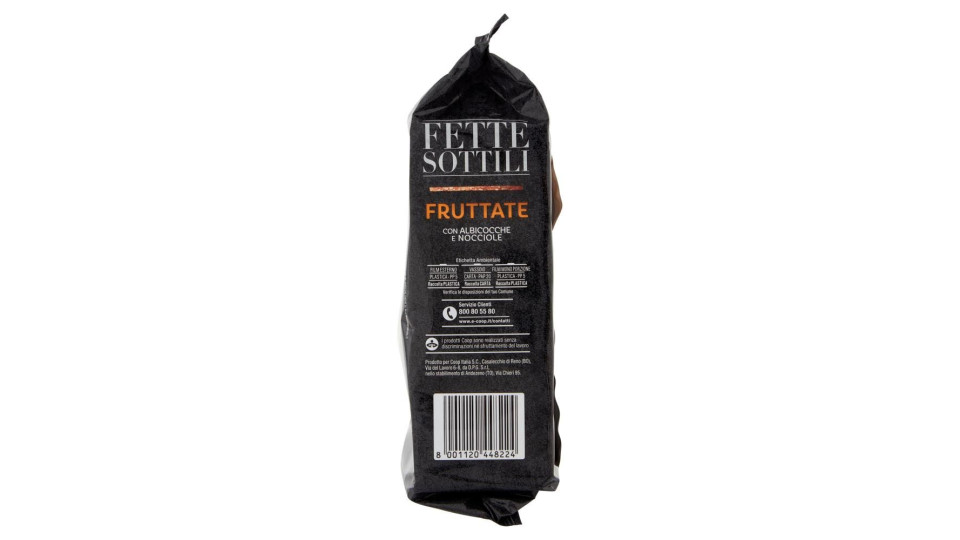 Fette Sottili Fruttate Con Albicocche E Nocciole 150 G