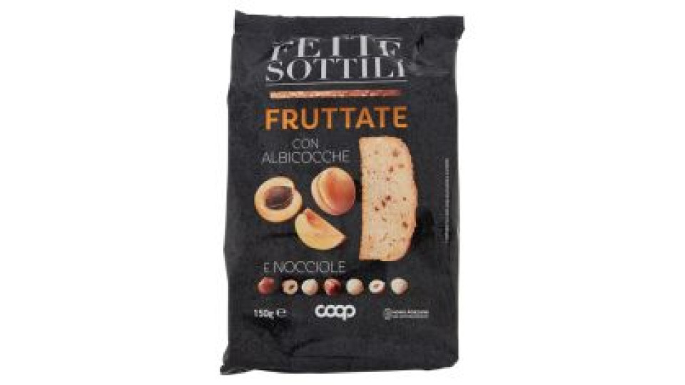 Fette Sottili Fruttate Con Albicocche E Nocciole 150 G