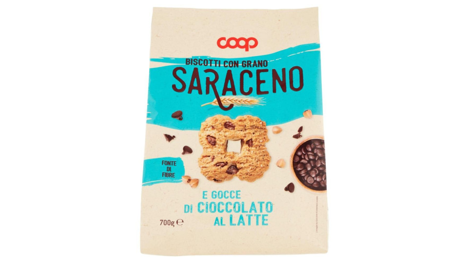 Biscotti Con Grano Saraceno E Gocce Di Cioccolato Al Latte 700 G