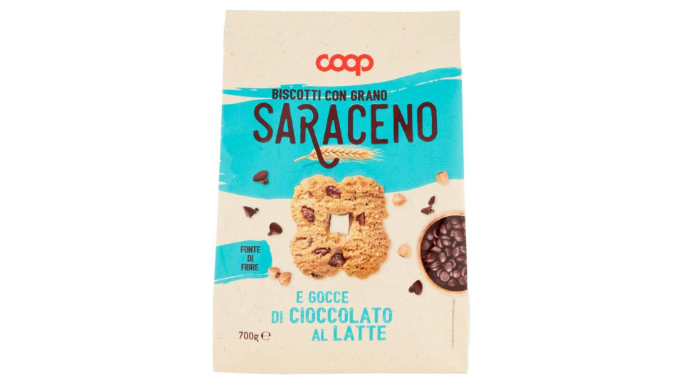 Biscotti Con Grano Saraceno E Gocce Di Cioccolato Al Latte 700 G