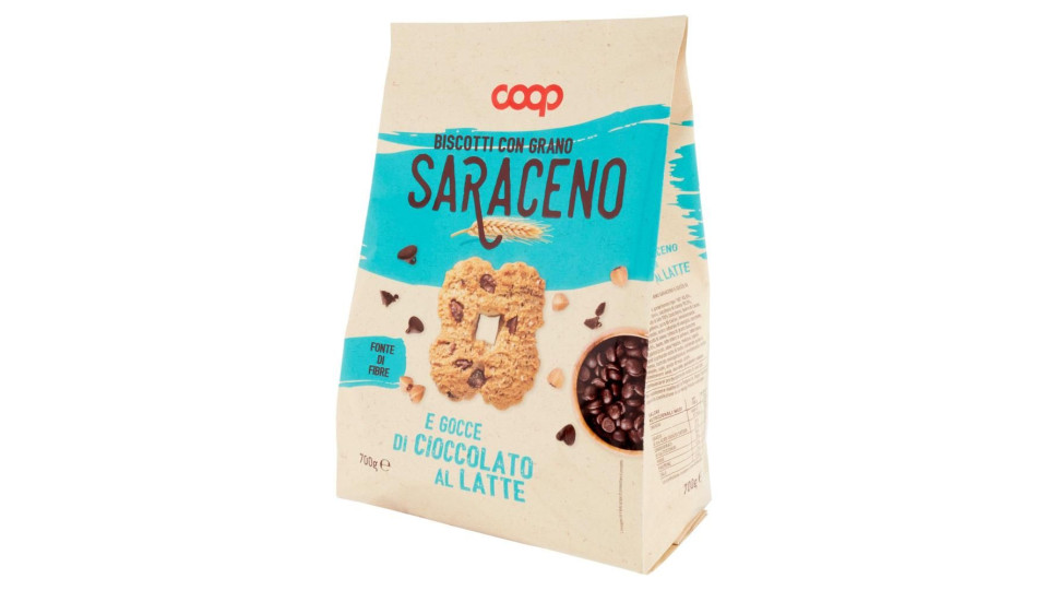 Biscotti Con Grano Saraceno E Gocce Di Cioccolato Al Latte 700 G