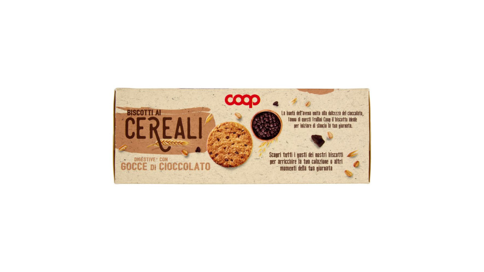 Biscotti Ai Cereali Digestive* Con Gocce Di Cioccolato 425 G