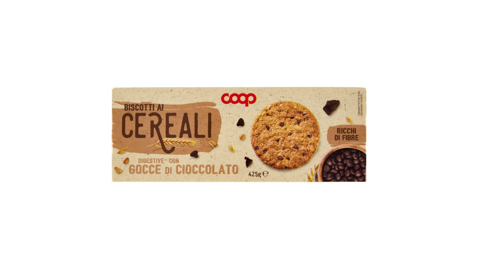 Biscotti Ai Cereali Digestive* Con Gocce Di Cioccolato 425 G