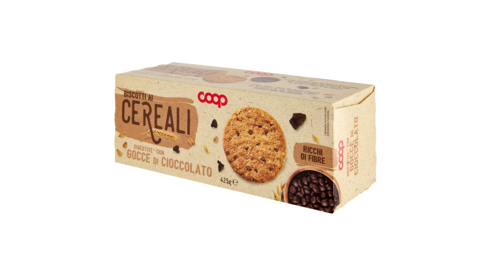 Biscotti Ai Cereali Digestive* Con Gocce Di Cioccolato 425 G
