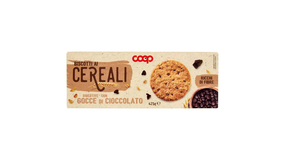 Biscotti Ai Cereali Digestive* Con Gocce Di Cioccolato 425 G
