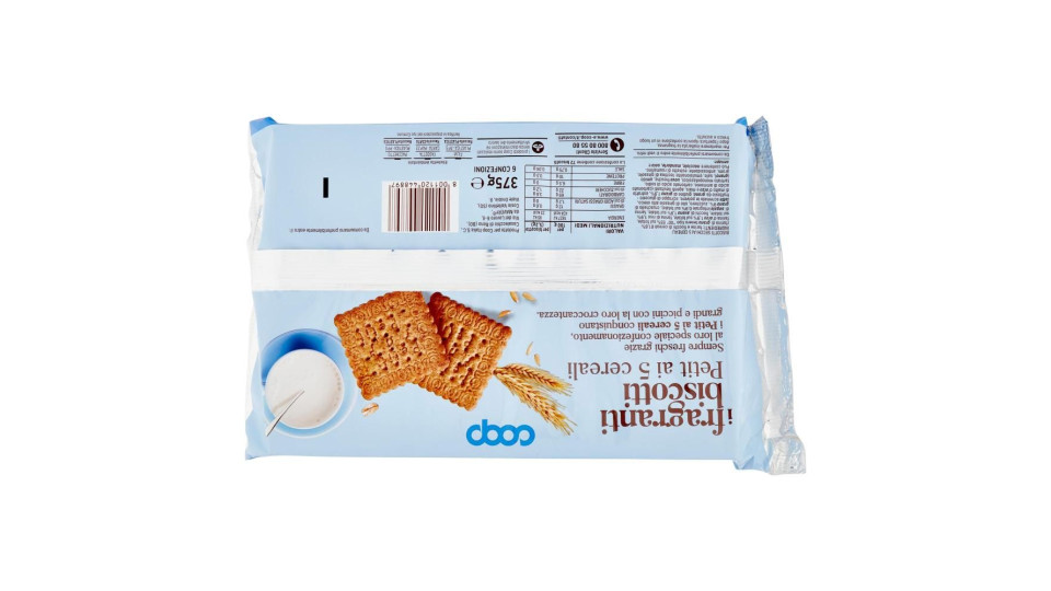 I Fragranti Biscotti Petit Ai 5 Cereali 375 G
