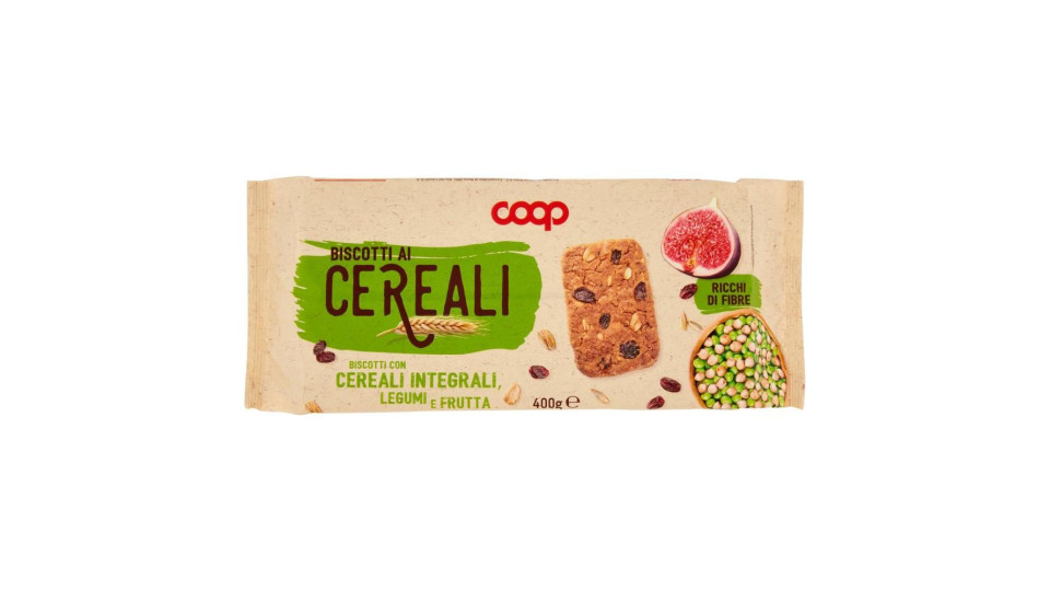 Biscotti Con Cereali Integrali, Legumi E Frutta 400 G