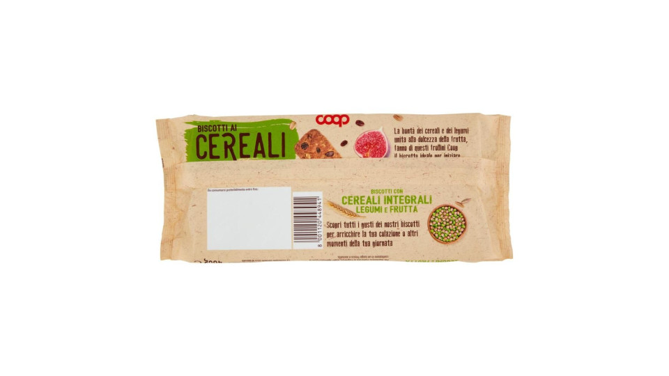 Biscotti Con Cereali Integrali, Legumi E Frutta 400 G