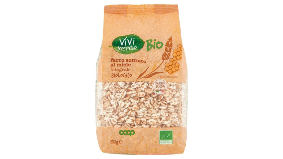 Farro Soffiato Al Miele Integrale Biologico 200 G