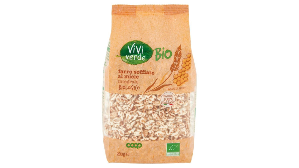 Farro Soffiato Al Miele Integrale Biologico 200 G