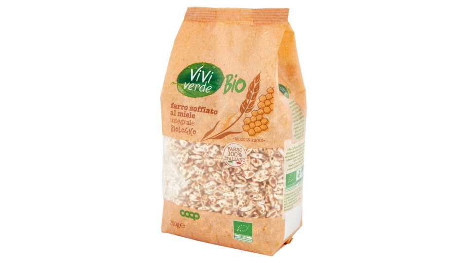 Farro Soffiato Al Miele Integrale Biologico 200 G