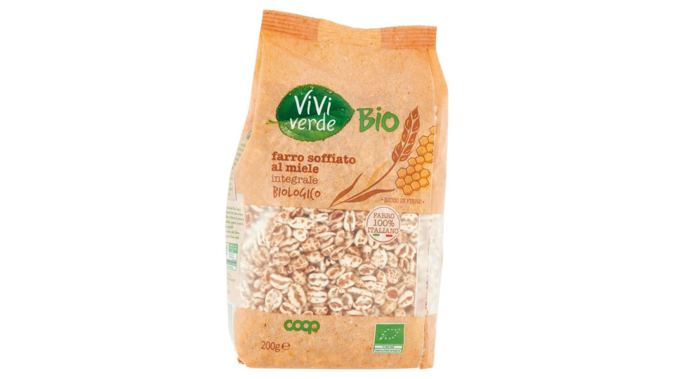 Farro Soffiato Al Miele Integrale Biologico 200 G