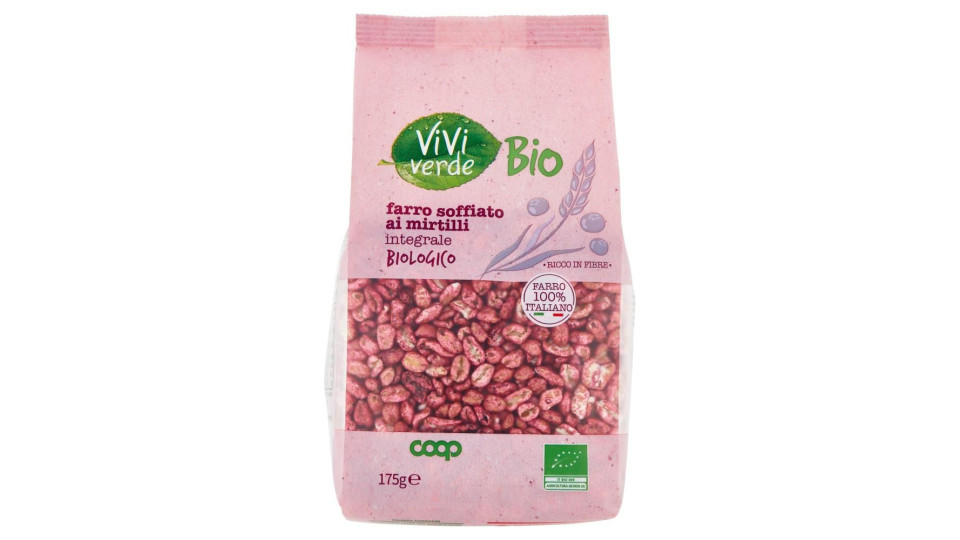 Farro Soffiato Ai Mirtilli Integrale Biologico 175 G