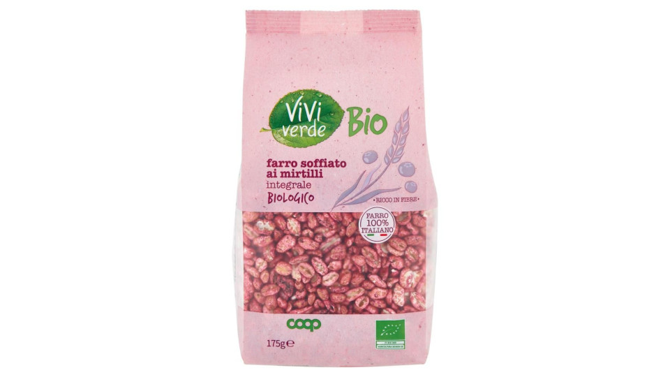 Farro Soffiato Ai Mirtilli Integrale Biologico 175 G