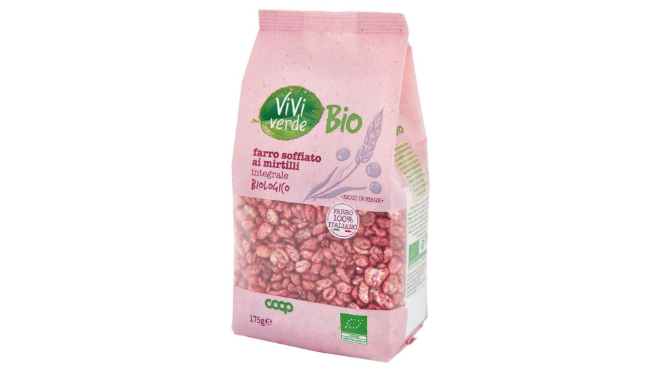Farro Soffiato Ai Mirtilli Integrale Biologico 175 G