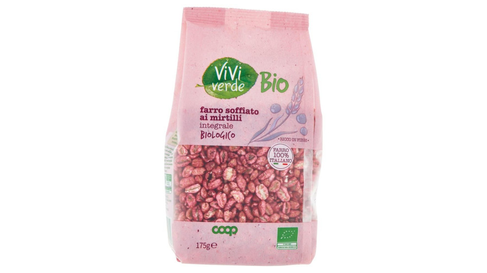Farro Soffiato Ai Mirtilli Integrale Biologico 175 G