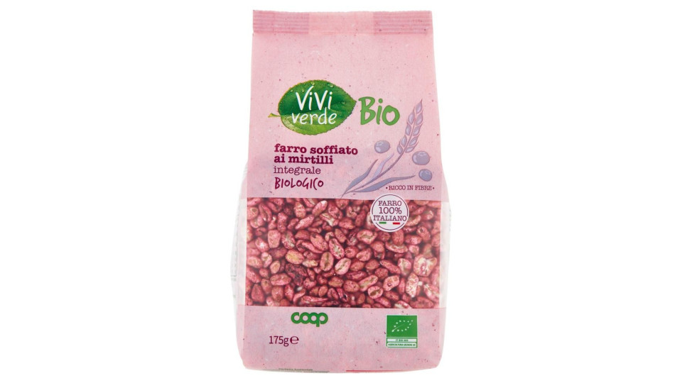 Farro Soffiato Ai Mirtilli Integrale Biologico 175 G
