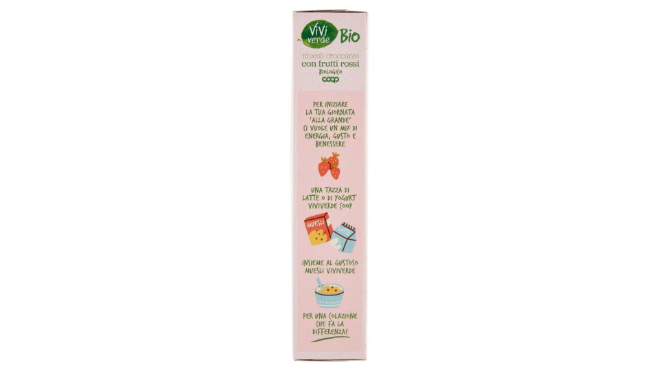 Muesli Croccante Con Frutti Rossi Biologico 300 G