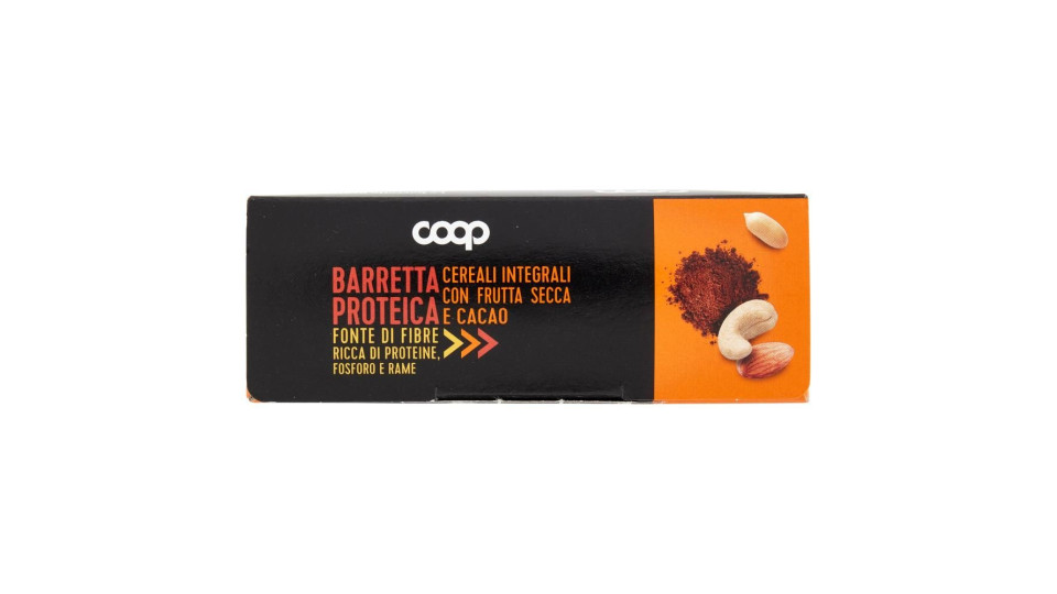 Barretta Proteica Cereali Integrali Con Frutta Secca E Cacao 4 X 28 G