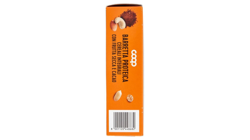 Barretta Proteica Cereali Integrali Con Frutta Secca E Cacao 4 X 28 G
