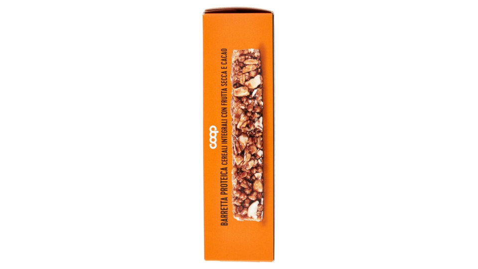Barretta Proteica Cereali Integrali Con Frutta Secca E Cacao 4 X 28 G