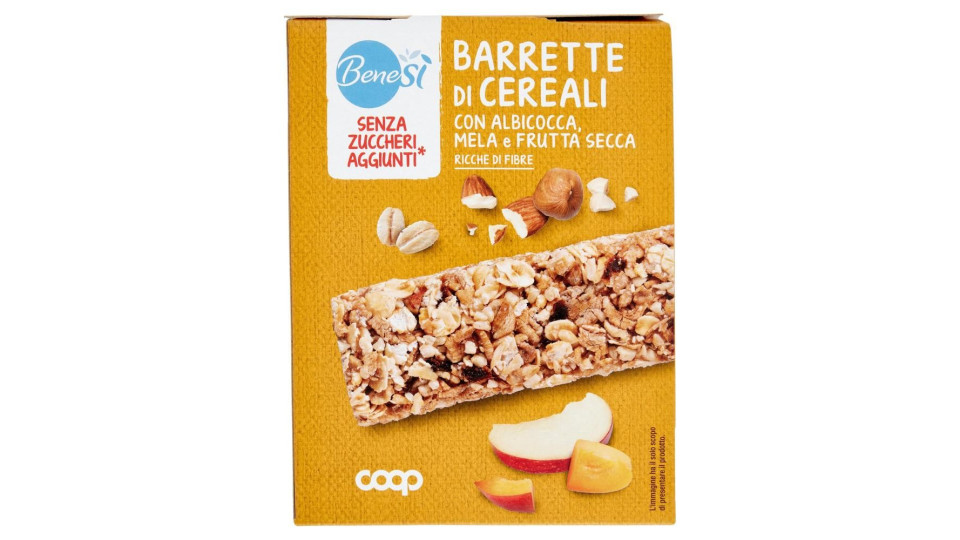 Senza Zuccheri Aggiunti* Barrette Di Cereali Con Albicocca, Mela E Frutta Secca 4 X 28 G