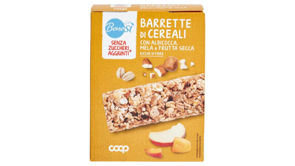 Senza Zuccheri Aggiunti* Barrette Di Cereali Con Albicocca, Mela E Frutta Secca 4 X 28 G