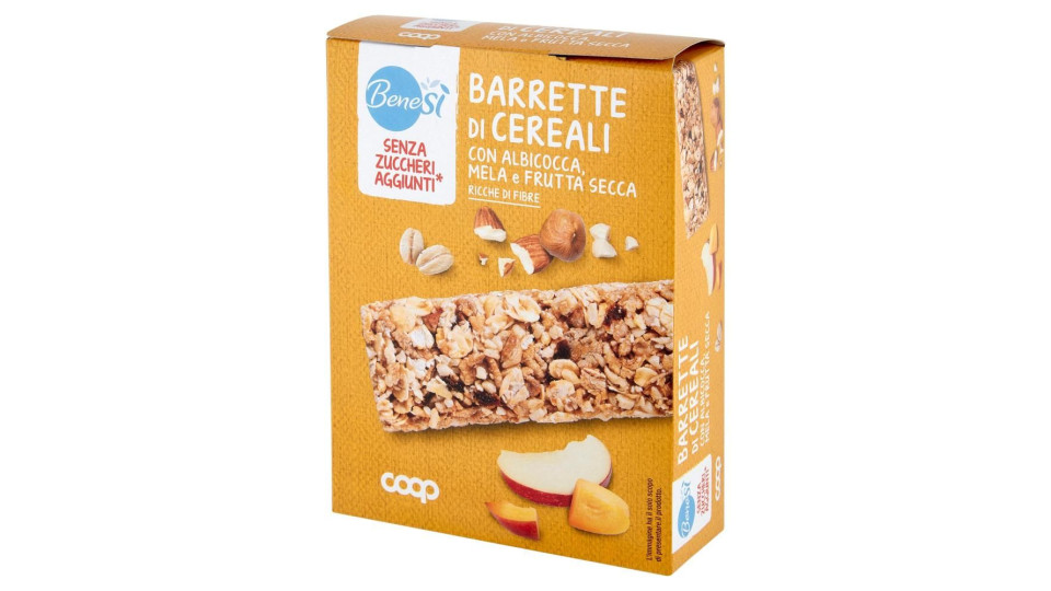 Senza Zuccheri Aggiunti* Barrette Di Cereali Con Albicocca, Mela E Frutta Secca 4 X 28 G