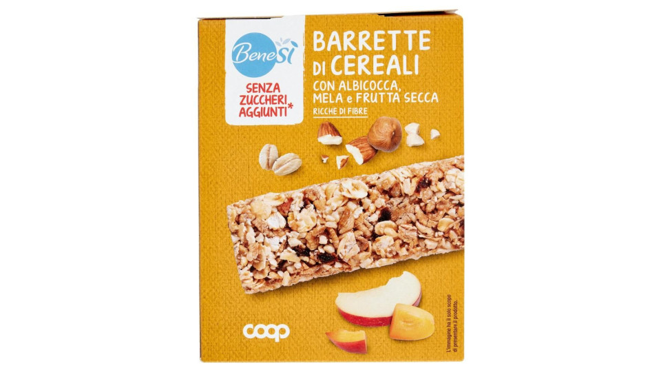 Senza Zuccheri Aggiunti* Barrette Di Cereali Con Albicocca, Mela E Frutta Secca 4 X 28 G