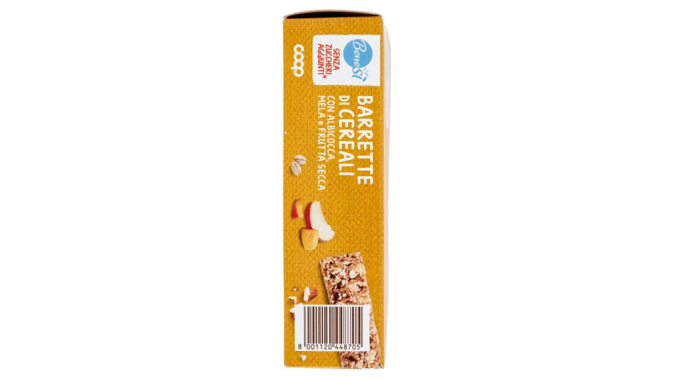 Senza Zuccheri Aggiunti* Barrette Di Cereali Con Albicocca, Mela E Frutta Secca 4 X 28 G