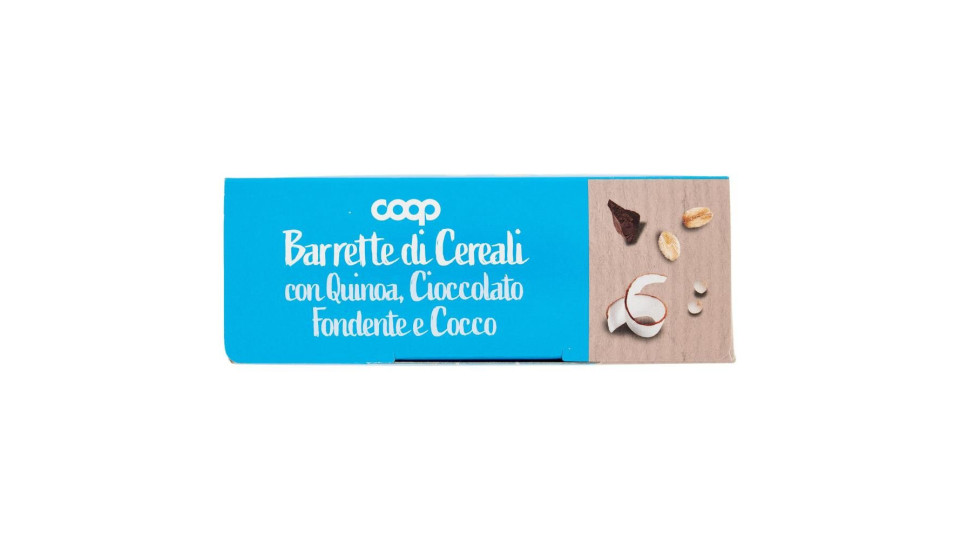Barrette Di Cereali Con Quinoa, Cioccolato Fondente E Cocco 4 X 28 G