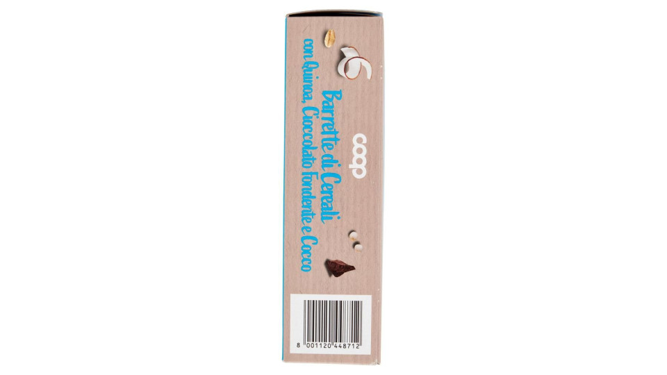 Barrette Di Cereali Con Quinoa, Cioccolato Fondente E Cocco 4 X 28 G