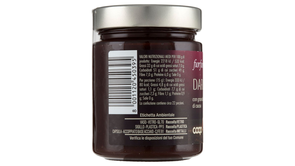 Dark Con Granella Di Fave Di Cacao 330 G