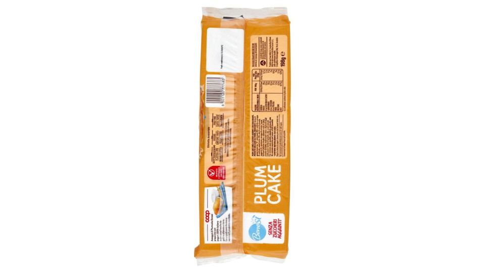 Senza Zuccheri Aggiunti* Plum Cake Con Yogurt 100% Italiano 6 X 33 G