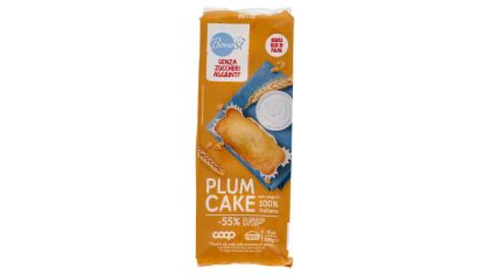 Senza Zuccheri Aggiunti* Plum Cake Con Yogurt 100% Italiano 6 X 33 G