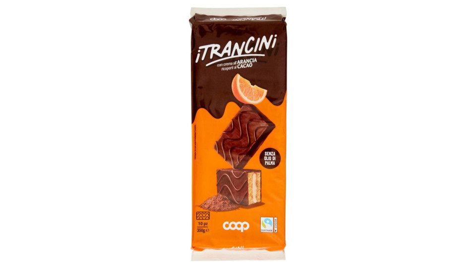 I Trancini Con Crema All'arancia Ricoperti Al Cacao 10 X 35 G