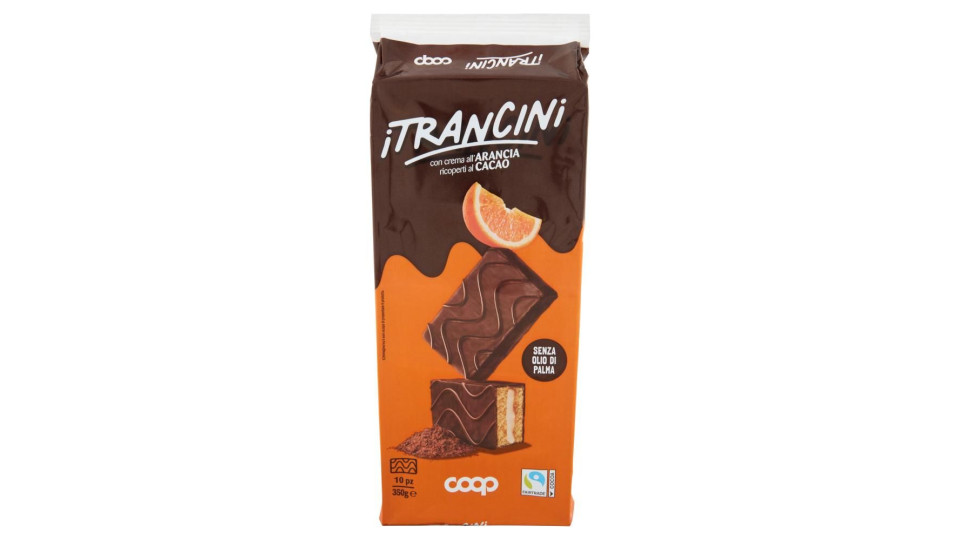 I Trancini Con Crema All'arancia Ricoperti Al Cacao 10 X 35 G