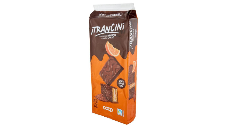 I Trancini Con Crema All'arancia Ricoperti Al Cacao 10 X 35 G