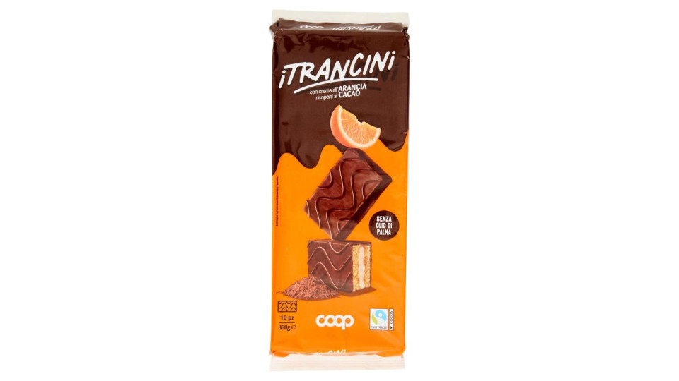 I Trancini Con Crema All'arancia Ricoperti Al Cacao 10 X 35 G