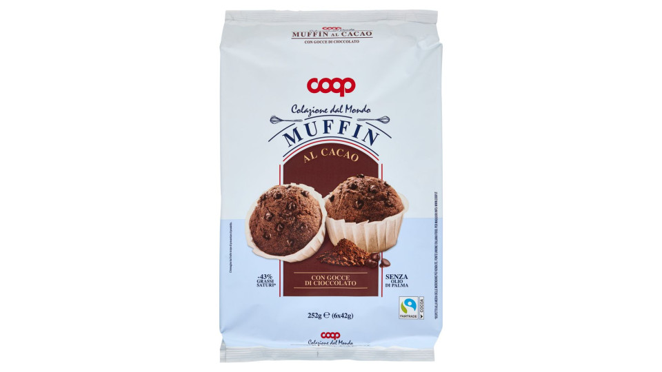 Muffin Con Gocce Di Cioccolato 6 X 42 G