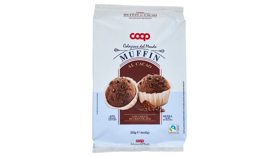 Muffin Con Gocce Di Cioccolato 6 X 42 G