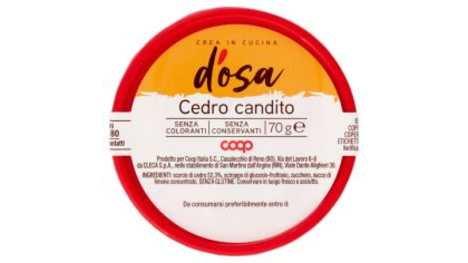 Cedro Candito 70 G