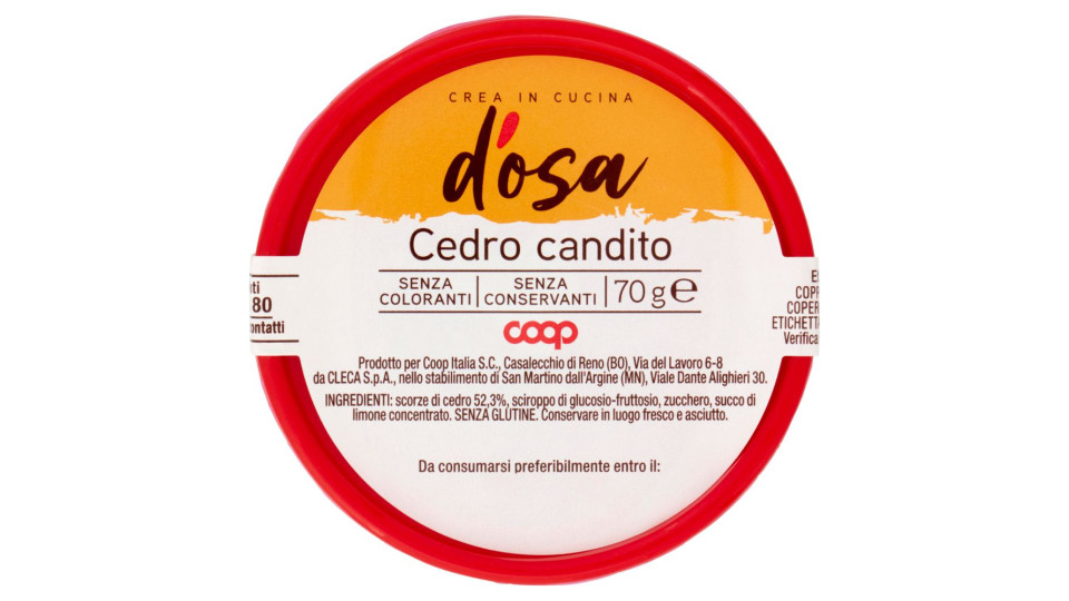 Cedro Candito 70 G