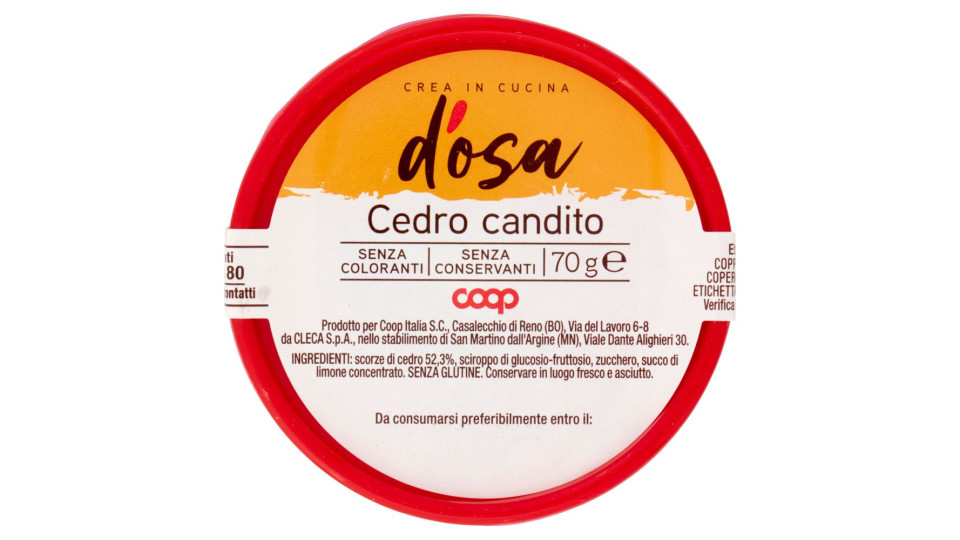Cedro Candito 70 G