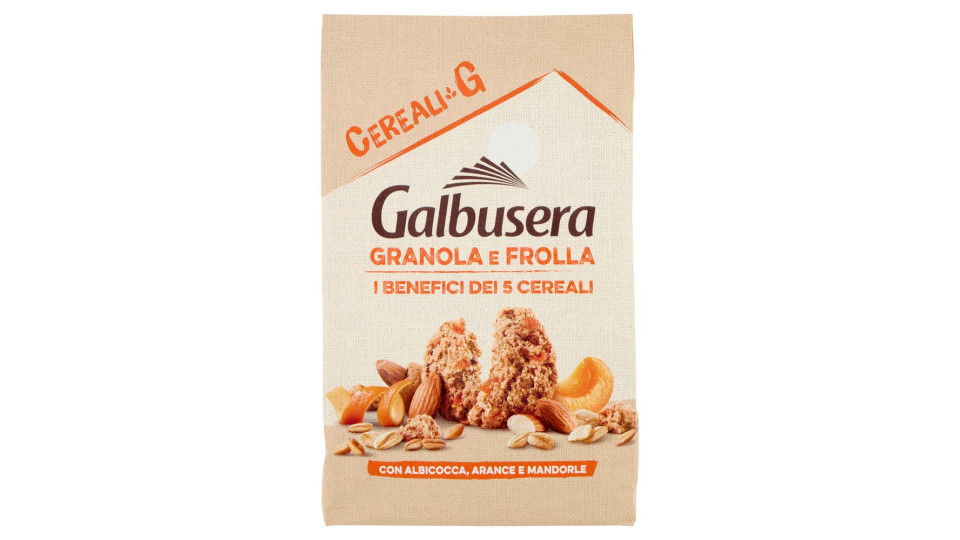 Galbusera Cereali G Granola E Frolla Con Albicocca, Arance E Mandorle 300 G