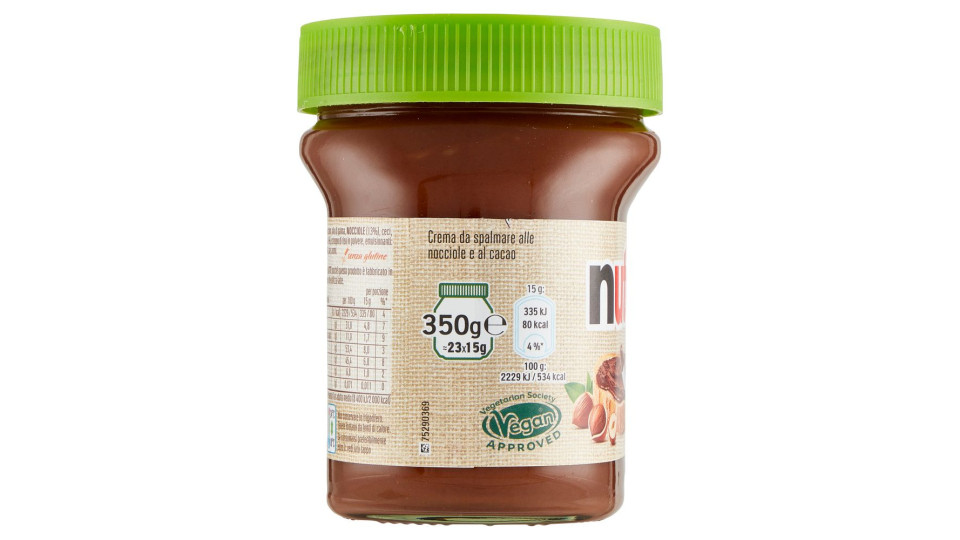 Nutella Plant Based L'esperienza Inconfondibile Di Nutella Con Ingredienti Di Origine Vegetale 350g