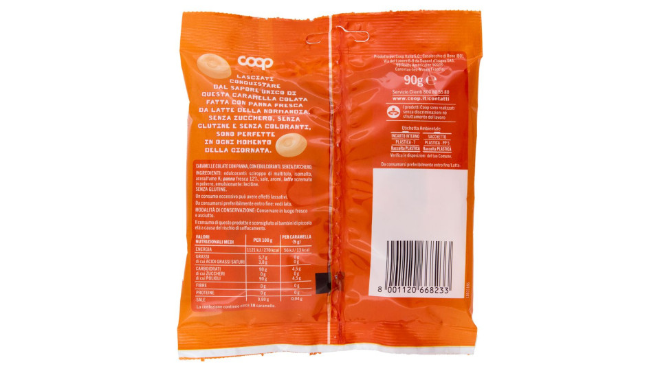 Caramelle Alla Panna Senza Zucchero 90 G